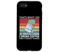 Dinosaurio Eso es lo Que Hago Tomo café y olvido Cosas Carcasa para iPhone SE (2020) / 7/8