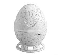 Dinosaurio estrellado proyector noche luz con altavoz Control remoto ABS Material calmante para niños Dormitorio (blanco)