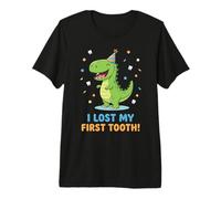 Dinosaurio faltando Dientes y perdí mi Primer Diente Camiseta Premium