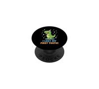 Dinosaurio faltando Dientes y perdí mi Primer Diente PopSockets PopGrip Adhesivo