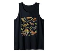 Dinosaurio Fósiles Esqueleto T Rex Paleontología Museo Ciencia Camiseta sin Mangas