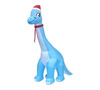 Dinosaurio gigante inflable de Navidad de 11.8 pies con luz LED | Decoraciones navideñas inflables al aire libre para Halloween, vacaciones, patio, jardín, césped, camino, porche