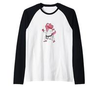 Dinosaurio Hace Karate Camiseta Manga Raglan