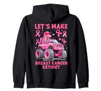 Dinosaurio Hace Que el cáncer de Mama se extinga Conciencia de la Cinta Rosa Sudadera con Capucha