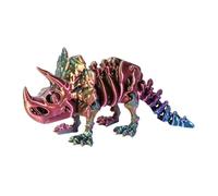 Dinosaurio Impreso En 3D - ABS | Figura De Dinosaurio Flexible | Juguete Antiestrés Esqueleto | Figura De Esqueleto De Dinosauurio Inquieto | De Escritorio Divertido Para Aliviar El Estrés, Reg