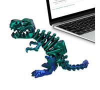 Dinosaurio Impreso En 3D - Figura Articulada De Resina | Patrón Animal Resistente Al Desgaste - Diseño De Movimiento Para Pantalla Articulada, Ideal Para Figuras De Escritorio O De Noche Da