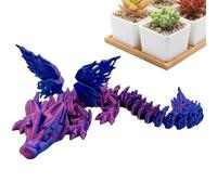 Dinosaurio impreso en, figuras de dinosaurio de oficina | Juguete de impresión articulada Fidget Dinosaurio | Figura de colección de decoración de mesa en colores degradados para mesa de té,