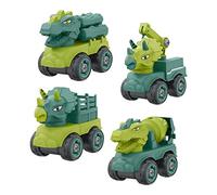Dinosaurio Ingeniería Coche Juguete Desmontable Dinosaurio Vehículo Juguete Coche Seguro, Ideal Día del Niño, Mano de Obra Robusta y Exquisita