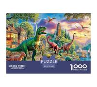 Dinosaurio Juego De Puzzle En Familia Una Tormenta De Color Y Desafío - El Regalo Original Que Hará Inolvidable Tu Navidad, Recomendado para +14 70x50cm/1000pcs