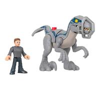 Dinosaurio Jurassic Warriors Of The World, Azul Velociraptor Y Owen Grady ,