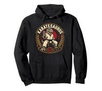 Dinosaurio Karatesaurus Dojo Warrior T-Rex con gráfico de Karate Sudadera con Capucha
