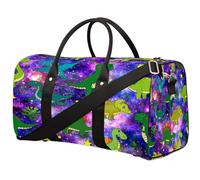 Dinosaurio Kawaii Bolsa de viaje para mujeres, hombres, niñas y niños, Dinosa Animal Galaxy Weekend Overnight Bags 22.7 L Tote Cabin Luggage Bag for Sports Gym Yoga, color, 22.7 L, Organizador de