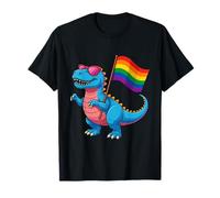Dinosaurio LGBT Rainbow Flag Pride Month Gay Lesbianas Niño Niños Camiseta