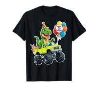 Dinosaurio Monster Truck T Rex globos de fiesta de cumpleaños número 5 Camiseta