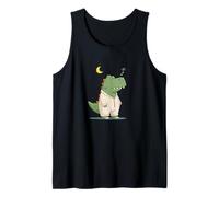 Dinosaurio Nocturno para Amantes del Pijama y del sueño Camiseta sin Mangas