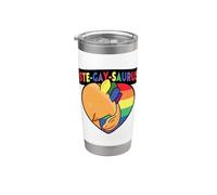 Dinosaurio orgulloso de Ste-Gay-Saurus Vaso térmico de acero inoxidable de doble pared