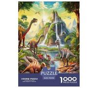 Dinosaurio Park Rompecabezas Imposible,desafío for Adults Juego EduGatoivo 1000 Piezas Obra De Arte De Juego De para Adultos Y Niños 70x50cm/1000pcs