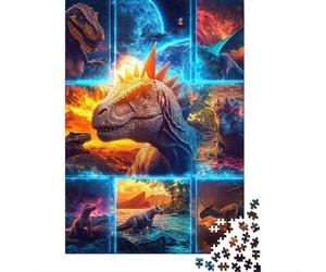 Dinosaurio Planeta Prehistórico Puzzle de 1000 Piezas Papel para Adultos Noche Puzzle para Toda la Familia Regalo 70x50cm/1000pcs