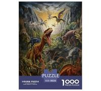 Dinosaurio Puzzle Imposible,desafío for Adults Entretenimiento Creativo 1000 Piezas Obra De Arte De Juego De para Adultos Y Niños 38x26cm/1000pcs