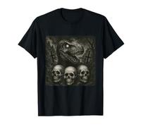 Dinosaurio Quiere un Halloween satánico con Terror gótico Camiseta