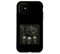 Dinosaurio Quiere un Halloween satánico con Terror gótico Carcasa para iPhone 11