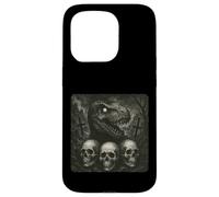 Dinosaurio Quiere un Halloween satánico con Terror gótico Carcasa para iPhone 15 Pro
