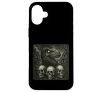 Dinosaurio Quiere un Halloween satánico con Terror gótico Carcasa para iPhone 16 Plus
