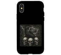 Dinosaurio Quiere un Halloween satánico con Terror gótico Carcasa para iPhone X/XS