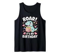 Dinosaurio Roar It's My Birthday Camiseta sin Mangas