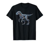 Dinosaurio robótico Raptor Cyber Mech Predator Design Camiseta