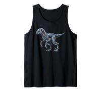 Dinosaurio robótico Raptor Cyber Mech Predator Design Camiseta sin Mangas