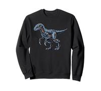 Dinosaurio robótico Raptor Cyber Mech Predator Design Sudadera