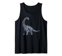Dinosaurio robótico Realista Brontosaurus Mecha Diseño Camiseta sin Mangas