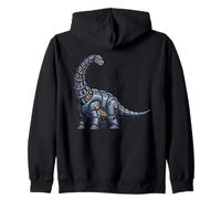 Dinosaurio robótico Realista Brontosaurus Mecha Diseño Sudadera con Capucha
