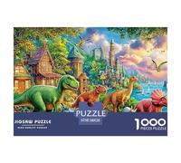 Dinosaurio Rompecabezas para Adultos Un Desafío Lleno De Color Y Detalle Triunfa Entre Hombres Y Mujeres A Partir De 14 Años 38x26cm/1000pcs