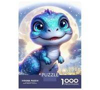 Dinosaurio Set De 1000 Piezas Papel Reciclado Bebé Dragon Moon Puzzle Familiar Aficionados A Los Rompecabezas Atractivo Actividad Vinculación Familiar 52x38cm/1000pcs