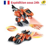 Dinosaurio Sonoro Furex Super T-Rex Juguete Transformable en Coche de Carreras