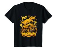 Dinosaurio T Rex Montando Monster Truck Boo Halloween Camiseta