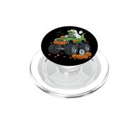 Dinosaurio T Rex Montando Monster Truck Boo Halloween PopSockets PopGrip para MagSafe