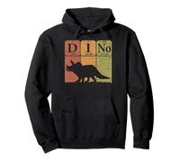 Dinosaurio Tabla Periódica Elementos Triceratops Paleontólogo Sudadera con Capucha