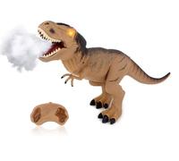 Dinosaurio teledirigido gigante cm 53 con efecto humo de boca luz LED y sonidos reales RC Dinosaurio Tiranosaurio T Rex Camina y Rugige Realista T-Rex Dinosaurio Eléctrico Gigante Juguete