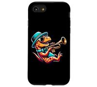 Dinosaurio Toca La Trompeta Con Estilo Carcasa para iPhone SE (2020) / 7 / 8