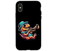 Dinosaurio Toca La Trompeta Con Estilo Carcasa para iPhone X/XS