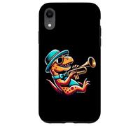 Dinosaurio Toca La Trompeta Con Estilo Carcasa para iPhone XR