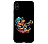 Dinosaurio Toca La Trompeta Con Estilo Carcasa para iPhone XS Max