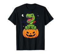 Dinosaurio Trex Lover Vampiro Calabaza Halloween Niños Niñas Camiseta