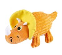 Dinosaurio Triceratops de peluche naranja para perros - Duvo Plus