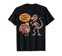 Dinosaurio Turquía Evolución Divertido Humor de Acción de Gracias Camiseta