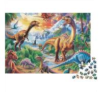 Dinosaurioio 1000 Piezas Fantasía Rompecabezas En Cartón Reciclado Apasionados De Rompecabezas Mayores Entrenamiento De La Concentración Juego Educativo Actividad De Vacaciones Regalo 52x38cm/1000pcs
