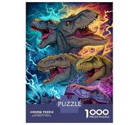 Dinosaurioio Puzle Regalo Creativo Decoración Familiar 1000 Piezas Antiguo Behemoth Rompecabezas Juguetes Desafiantes Juego De Habilidad para Adultos Y Niños 70x50cm/1000pcs